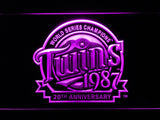 Minnesota Twins 20th Anniversary LED Neon Sign Electrical - Purple - TheLedHeroes