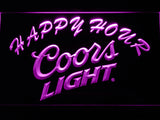 FREE Coors Light Happy Hour LED Sign - Purple - TheLedHeroes
