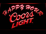 FREE Coors Light Happy Hour LED Sign - Red - TheLedHeroes