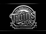 Minnesota Twins 20th Anniversary LED Neon Sign Electrical - White - TheLedHeroes