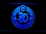 Minnesota Twins 50th Anniversary LED Neon Sign USB - Blue - TheLedHeroes