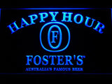 Foster Happy Hour LED Neon Sign Electrical - Blue - TheLedHeroes