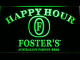 Foster Happy Hour LED Neon Sign USB - Green - TheLedHeroes