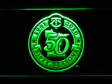 Minnesota Twins 50th Anniversary LED Neon Sign USB - Green - TheLedHeroes