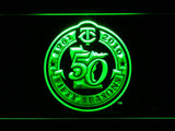 Minnesota Twins 50th Anniversary LED Neon Sign Electrical - Green - TheLedHeroes