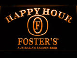 Foster Happy Hour LED Neon Sign Electrical - Orange - TheLedHeroes