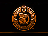 FREE Minnesota Twins 50th Anniversary LED Sign - Orange - TheLedHeroes