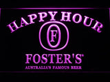 Foster Happy Hour LED Neon Sign Electrical - Purple - TheLedHeroes