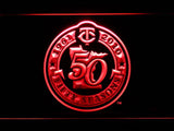 Minnesota Twins 50th Anniversary LED Neon Sign Electrical - Red - TheLedHeroes