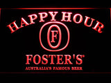 Foster Happy Hour LED Neon Sign USB - Red - TheLedHeroes