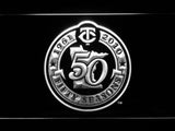 Minnesota Twins 50th Anniversary LED Neon Sign USB - White - TheLedHeroes