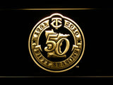 Minnesota Twins 50th Anniversary LED Neon Sign USB - Yellow - TheLedHeroes