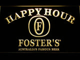Foster Happy Hour LED Neon Sign Electrical - Yellow - TheLedHeroes