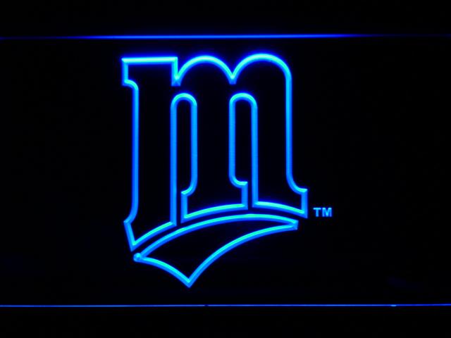 Minnesota Twins (4) LED Neon Sign USB - Blue - TheLedHeroes