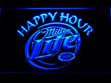 Miller Lite Happy Hour LED Neon Sign Electrical - Blue - TheLedHeroes