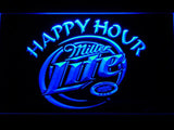 Miller Lite Happy Hour LED Neon Sign USB - Blue - TheLedHeroes