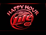 FREE Miller Lite Happy Hour LED Sign - Red - TheLedHeroes