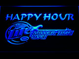 FREE Miller Lite Miller Time Live Happy Hour LED Sign - Blue - TheLedHeroes
