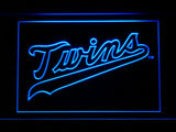 Minnesota Twins (7) LED Neon Sign USB - Blue - TheLedHeroes