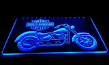 Harley Davidson Motorbike LED Neon Sign Electrical - Blue - TheLedHeroes