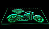 Harley Davidson Motorbike LED Neon Sign USB - Green - TheLedHeroes