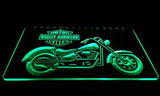 FREE Harley Davidson Motorbike LED Sign - Green - TheLedHeroes
