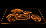 FREE Harley Davidson Motorbike LED Sign - Orange - TheLedHeroes