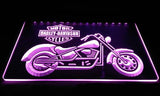 Harley Davidson Motorbike LED Neon Sign USB - Purple - TheLedHeroes