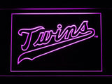 Minnesota Twins (7) LED Neon Sign Electrical - Purple - TheLedHeroes