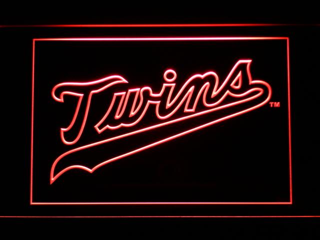 Minnesota Twins (7) LED Neon Sign USB - Red - TheLedHeroes