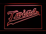 Minnesota Twins (7) LED Neon Sign USB - Red - TheLedHeroes