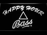 Bass Happy Hour LED Neon Sign Electrical - White - TheLedHeroes