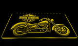 Harley Davidson Motorbike LED Neon Sign Electrical - Yellow - TheLedHeroes