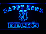 FREE Beck's Happy Hour LED Sign - Blue - TheLedHeroes