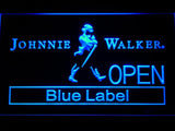 Johnnie Walker Blue Label Open LED Neon Sign Electrical - Blue - TheLedHeroes
