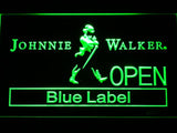 Johnnie Walker Blue Label Open LED Neon Sign USB - Green - TheLedHeroes