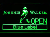 FREE Johnnie Walker Blue Label Open LED Sign - Green - TheLedHeroes