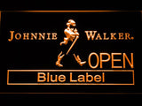 Johnnie Walker Blue Label Open LED Neon Sign USB - Orange - TheLedHeroes