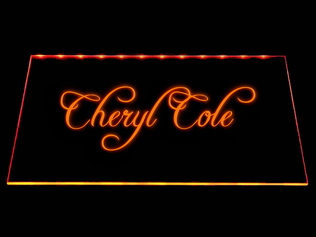 Cheryl Cole LED Neon Sign Electrical - Orange - TheLedHeroes