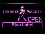 Johnnie Walker Blue Label Open LED Neon Sign Electrical - Purple - TheLedHeroes