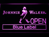 Johnnie Walker Blue Label Open LED Neon Sign USB - Purple - TheLedHeroes