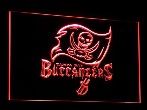 Tampa Bay Buccaneers LED Neon Sign Electrical - Red - TheLedHeroes