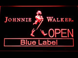 Johnnie Walker Blue Label Open LED Neon Sign USB - Red - TheLedHeroes