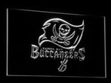 Tampa Bay Buccaneers LED Neon Sign USB - White - TheLedHeroes