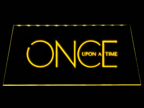 FREE Once Upon a Time LED Sign - Yellow - TheLedHeroes