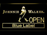 Johnnie Walker Blue Label Open LED Neon Sign USB - Yellow - TheLedHeroes