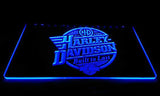 Harley Davidson Built to Last LED Sign - Blue - TheLedHeroes