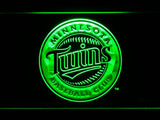 Minnesota Twins (9) LED Neon Sign USB - Green - TheLedHeroes