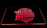 FREE Harley Davidson Built to Last LED Sign - Red - TheLedHeroes