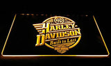 FREE Harley Davidson Built to Last LED Sign - Yellow - TheLedHeroes